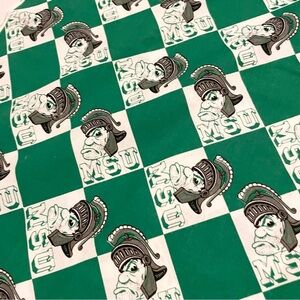 MSU Michigan State University Fabric Spartan Mascot 82” x 60”